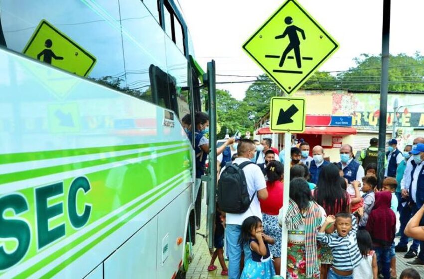  Retornaron indígenas de Córdoba que habían sido desplazados hace 110 días