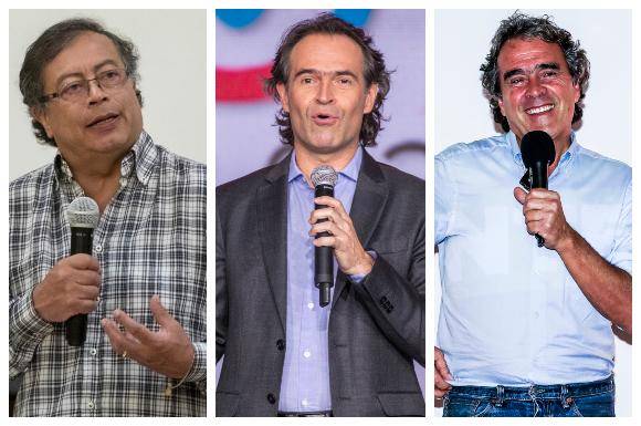  Petro, Fico y Fajardo se disputan el apoyo de los partidos políticos y las bancadas locales