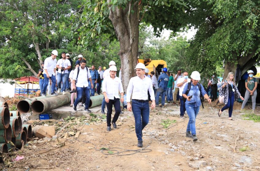  Alcalde y presidente de Fontur le dieron inició a obras de extensión de la Ronda del Sinú en la margen izquierda
