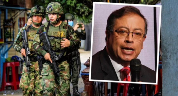  Gustavo Petro anuncia el revolcón que hará en las Fuerzas Militares si gana elecciones