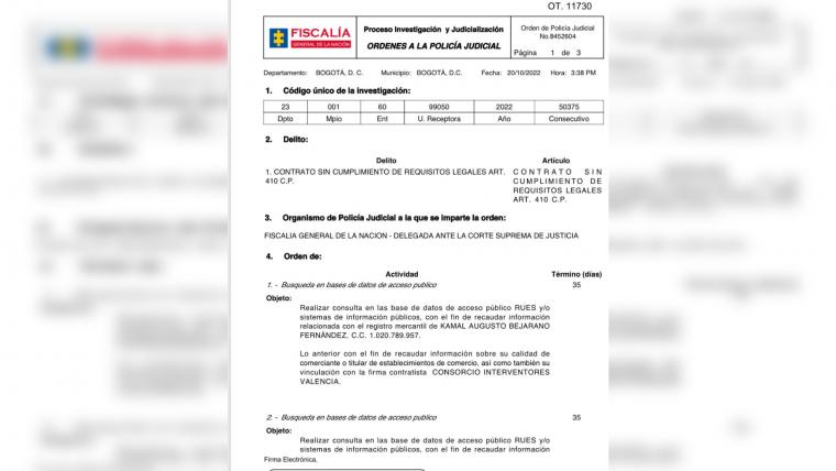  Fiscalía le pone la lupa a contratos en Córdoba