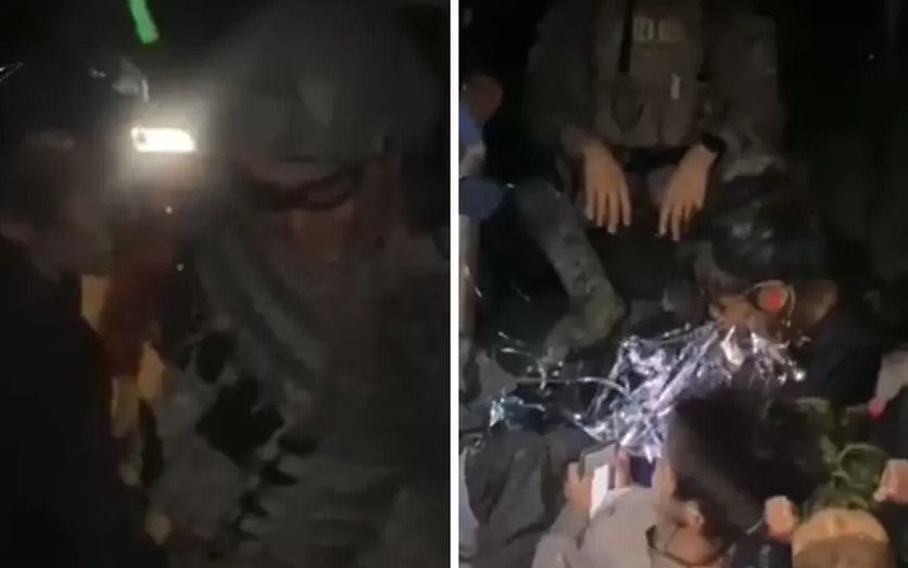  Revelan el primer video de los niños desaparecidos por 40 días siendo rescatados por un helicóptero