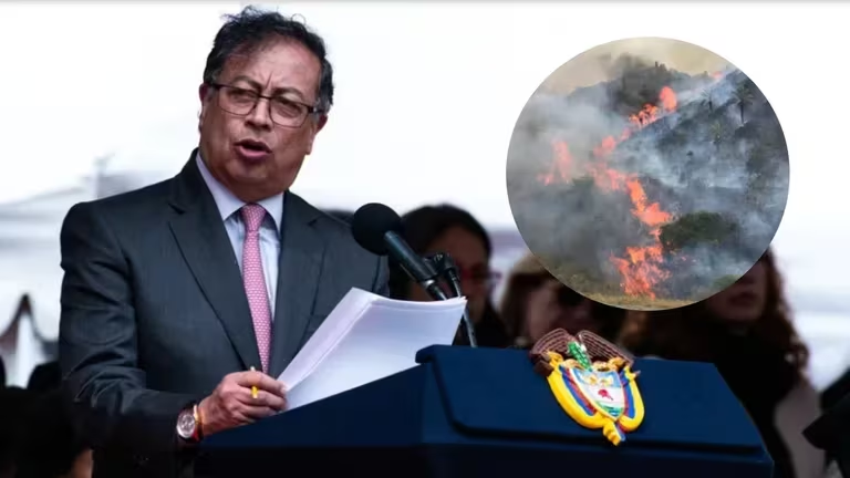  Gustavo Petro convocó a un consejo de ministros por amenaza de incendios forestales: Colombia está en alerta roja