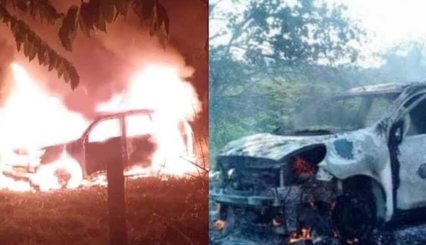 Esto es lo que se sabe de los cuatro cuerpos calcinados encontrados dentro de un vehículo en Montería