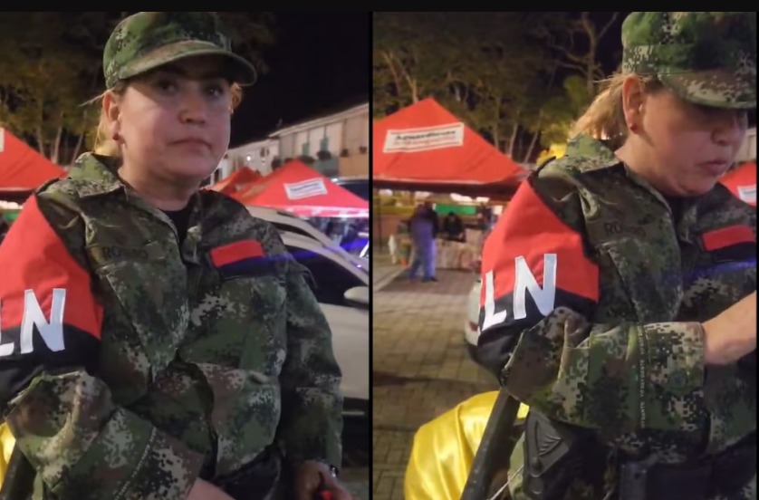  Indignación en Antioquia: funcionaria de la Fiscalía desfiló con disfraz del ELN, las autoridades le pusieron un comparendo