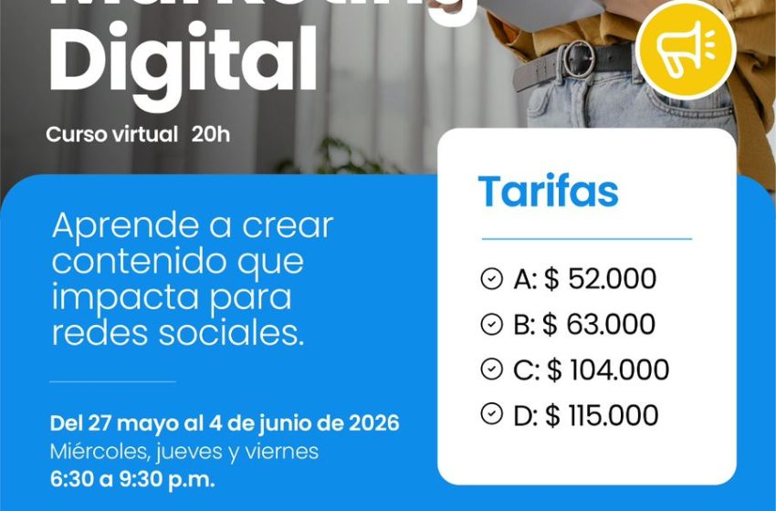  Impulsa tu creatividad con nuestro *curso de Marketing Digital*