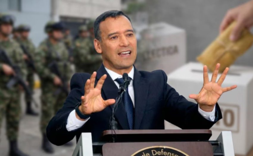  El ministro de Defensa explicó el operativo para garantizar la seguridad electoral y pidió “no vender la democracia por un tamal”