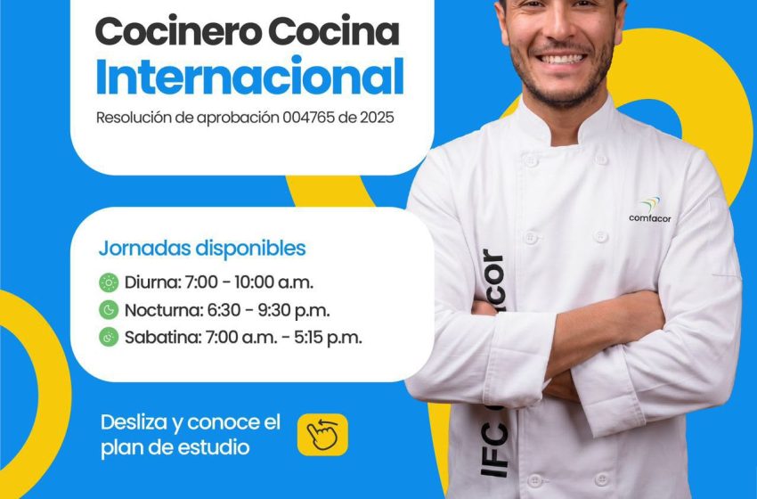  Cereté cuenta con una nueva oportunidad de formación para quienes sueñan con construir su futuro en la gastronomía.