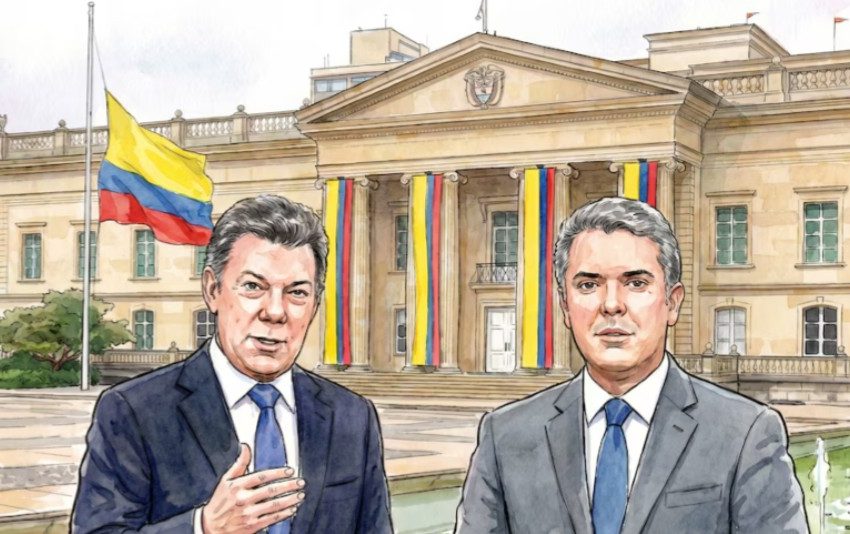  Dos expresidentes, dos advertencias para el país: Juan Manuel Santos e Iván Duque expusieron sus visiones antes de la segunda vuelta presidencial