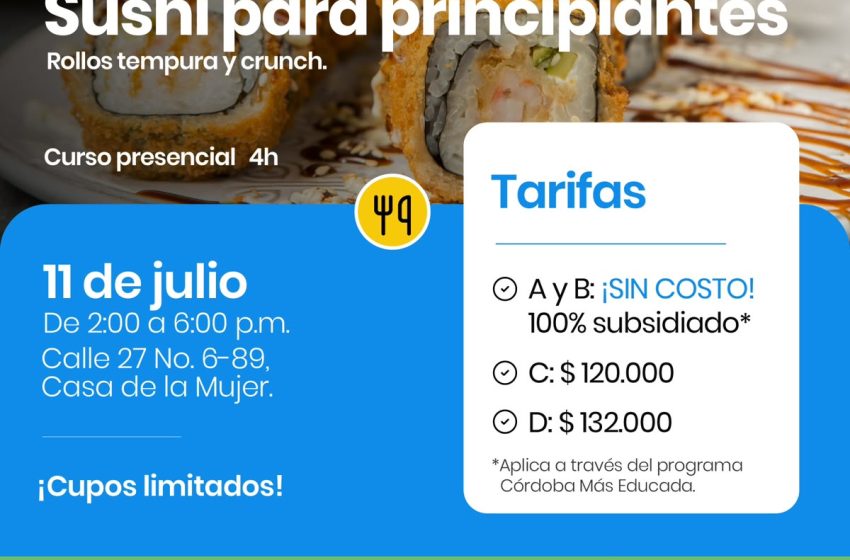  ¡Anímate a crear tus primeros rollos de sushi!