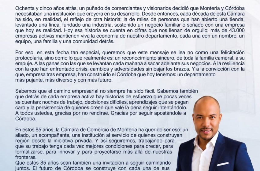  Carta abierta dirigida a los empresarios y empresarias del departamento de Córdoba